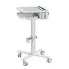 Dental Laptop Cart with Keyboard Tray, Scanner Holder ! Mobile Dental Cabinet Troley