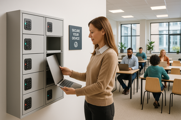 Wall-Mounted Laptop Lockers