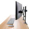 Triple LED LCD Monitor Stand Clamp Desk Mount for Support up to 32" Monitors, 29 inch Pole Heavy Duty Fully Adjustable Stand, Black (2003MSCT)