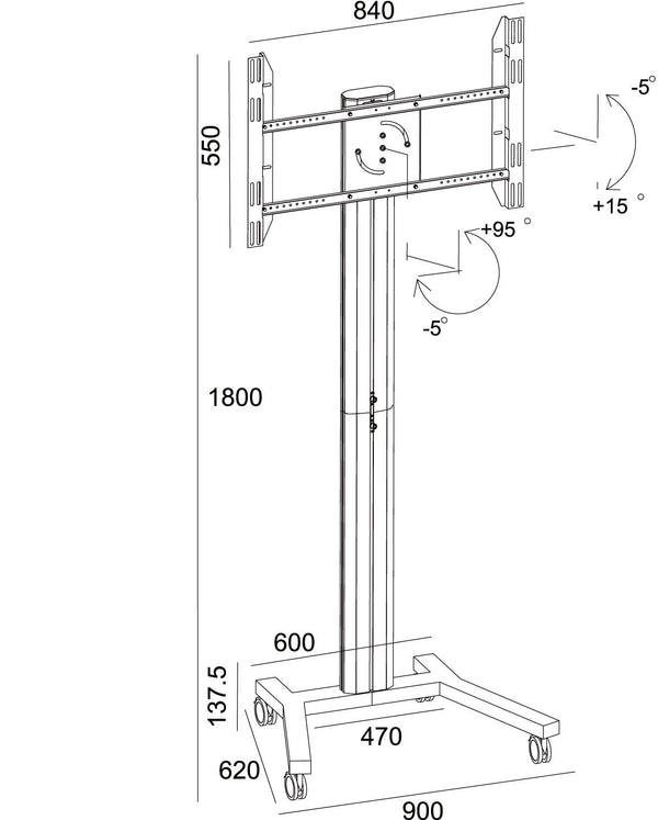 Portable TV Stand in Carry case