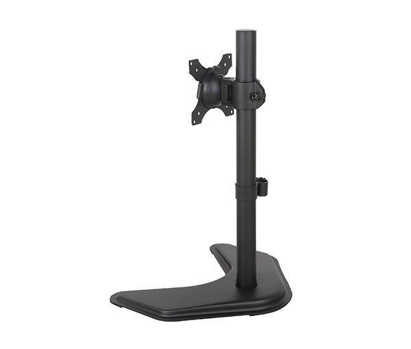 Single LCD Computer Monitor Free-Standing Desk Stand Adjustable Tilt | Holds 1 Screen up to 27" EF001