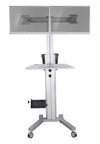 Dual Computer Mobile Cart (MCT09-B)