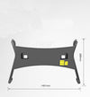 Dual Screen TV Mobile Cart, Support 40"-70" LED LCD Plasma TV's Mount, Height Adjustable (Black)