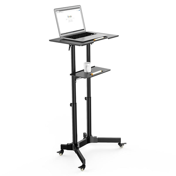 Mobile Laptop Desk Cart Height and Angle Adjustable Tilt SplitingLaptop Stand Table