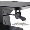 Dual Monitor Sit Stand Workstation Desk Converter with Two monitor arm