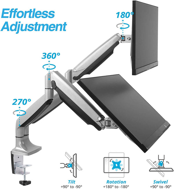 Premium Dual Monitor Gas Arm 2MS-GL