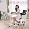 Instant Multi-Purpose Rolling Podium Lectern with Wheels Laptop Workstation, Height Adjustable Pneumatic Sit-Stand Mobile Laptop Cart