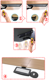 Premium Knob Adjusted Classic Style Adjustable Keyboard Tray AKT03