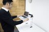Adjustable Sit to Stand Standing Desk On Top Of Your Existing Desk SSD, 2 Shelves