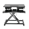Instant Standing Desk Sit-Stand Desk Converter for Laptop, 1 or 2 Desktop, Stepless Any height lock Height Adjustable, Ergonomic, Gas Spring Arm, Free Standing, Easy Installation