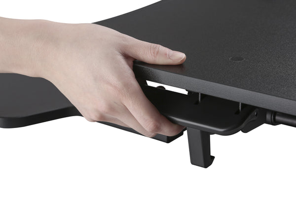 Instant Standing Desk Sit-Stand Desk Converter for Laptop, 1 or 2 Desktop, Stepless Any height lock Height Adjustable, Ergonomic, Gas Spring Arm, Free Standing, Easy Installation