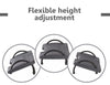 Ergoshopping Rubber Adjustable Height Ergonomic Footrest (FR01)