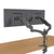 Dual Gas Spring Fully Adjustable Monitor Arm Mount Stand, for Two 15"-32" Monitors, Full Motion Swivel Tilt Rotation Monitor Arm, Black (2MSGB-V)
