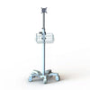 Customized Height Adjustable Patient Monitor Stand Rolling medicalcart