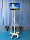 Customized Height Adjustable Patient Monitor Stand Rolling medicalcart