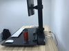 Single 17"-32" Monitor Mount Electric Ergonomic Height Adjustable Sit-Stand Desk Converter Workstation - Black