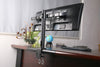 Dual Monitor Clamp Type stand with Curved Arms 2ms-ct2