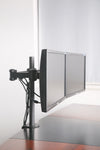 Dual LCD LED Monitor Desk Mount Stand Heavy Duty Fully Adjustable Arm fits 2 / Two Screens up to 27" (Model RC2e)