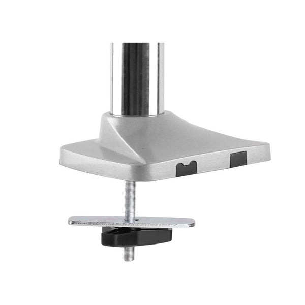 Monitor Arm Single LCD Monitor Desk Mount Stand with Gas Spring Fully Adjustable Fits 20 21 23 24 27 30 32 Screens Height Adjustable Tilt Swivel Rotate, Clamp and Grommet Base (MODEL LMS-GP)