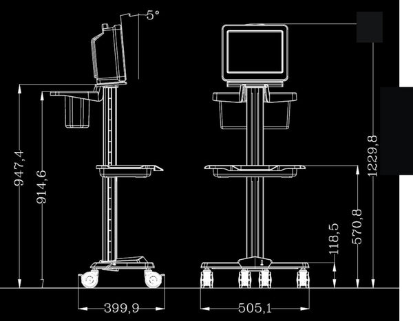 Patient Monitor Cart (MC-P)