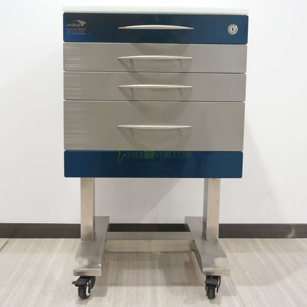 Mobile 3-Drawers Single Stainless Steel Medical Dental cabinet,495*495*820mm