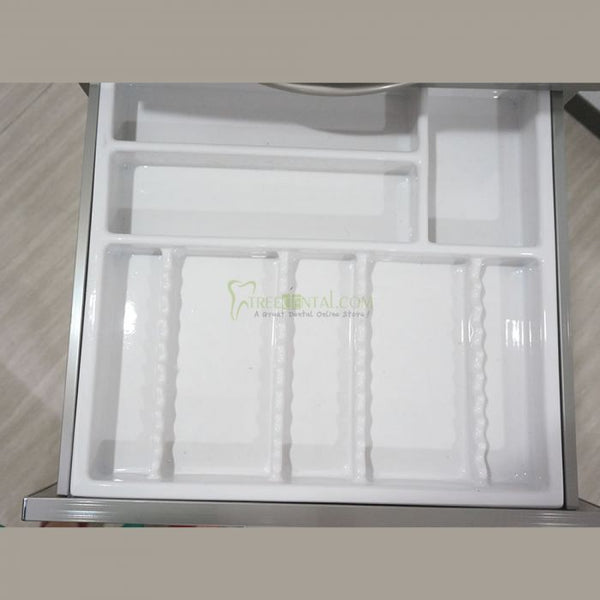 Mobile 3-Drawers Single Stainless Steel Medical Dental cabinet,495*495*820mm