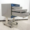 Mobile 3-Drawers Single Stainless Steel Medical Dental cabinet,495*495*820mm