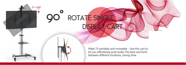Mobile Display Stand with 90 Degree Display Rotation (L01)