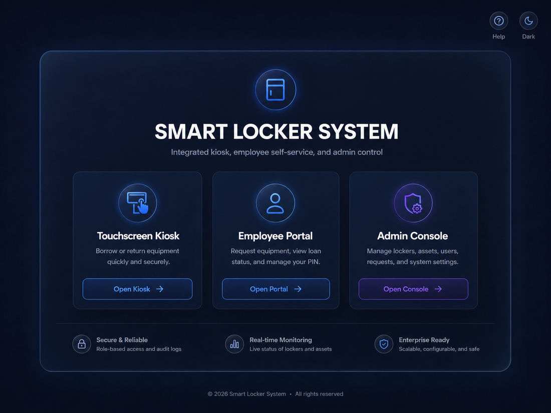 ErgoAssetOS Employee Portal — new employee self-service device collection