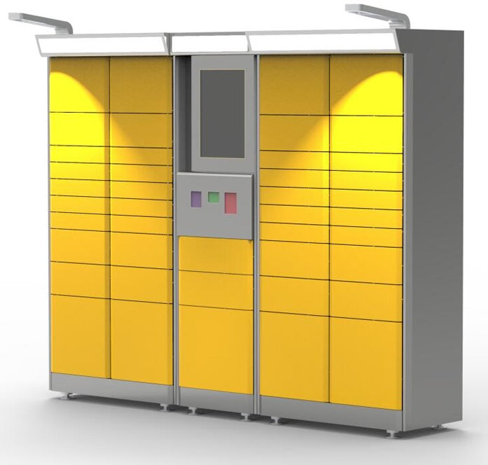 Electronic Package Delivery Locker with Touchscreen