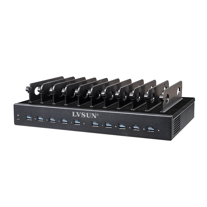 350W 10-Port USB-A & USB-C Charging Dock