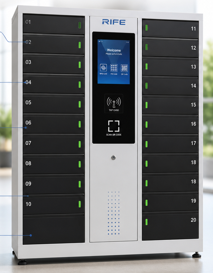 具即時追蹤功能的智慧筆記型電腦儲物櫃系統