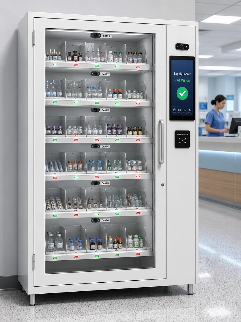 AI Vision Medication Inventory Locker for Hospitals