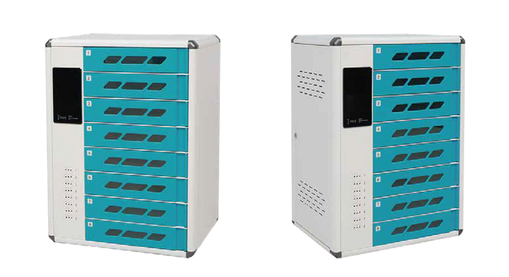 Charging locker with 8 compartments