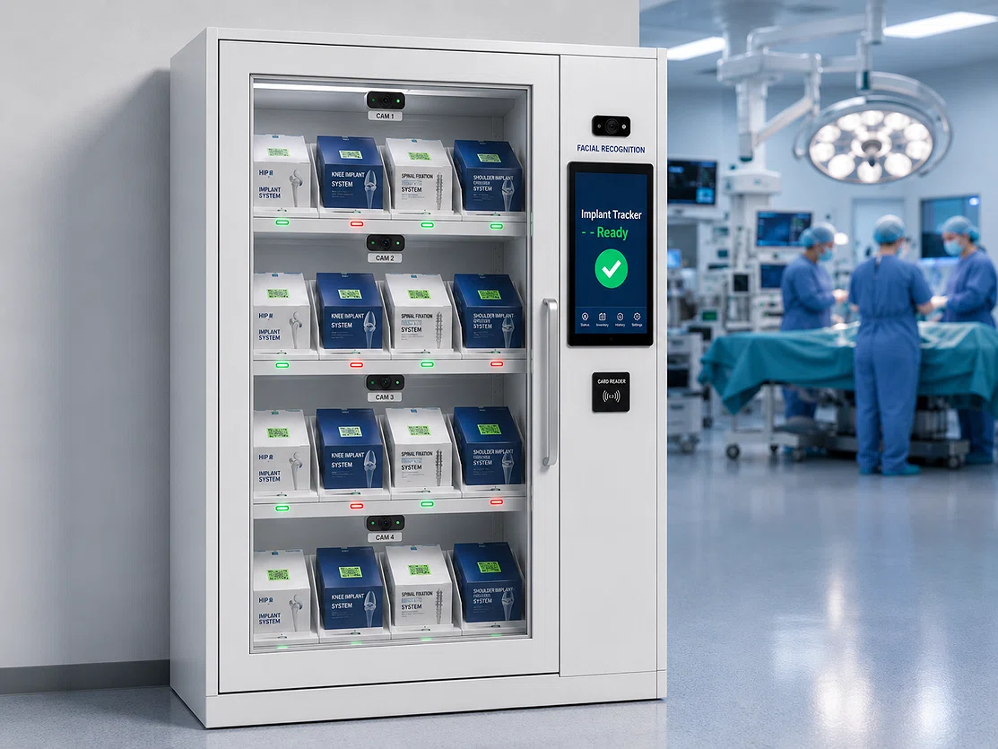 AI Vision Operating Room Implant Locker