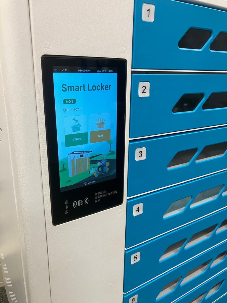 Charging locker with 8 compartments