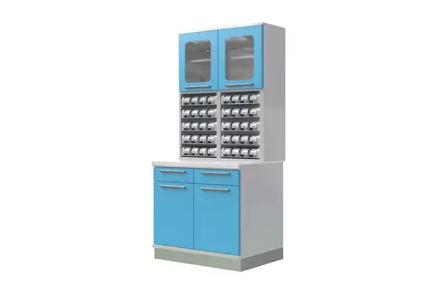 Hospital Medicine Storage Cabinet with Shelves & Dose Trays