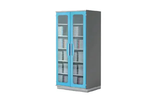 Hospital Medical Supply Storage Cabinet with Glass Doors