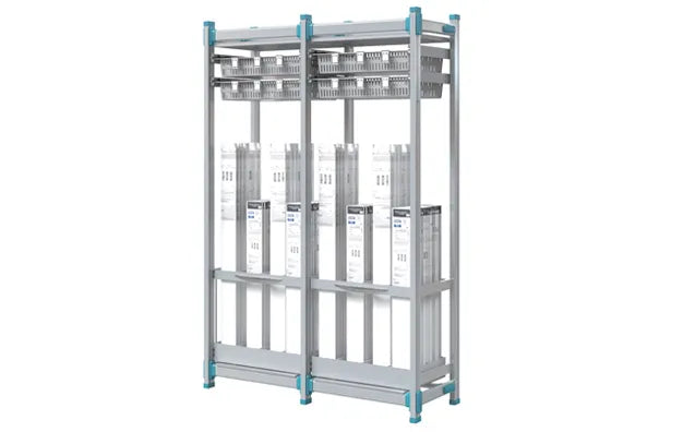 Hospital Catheter Storage Rack with 2 Pull-Out Holders – Model J
