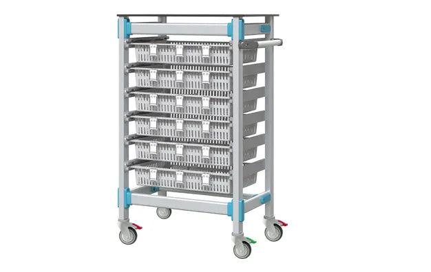 6-Basket Hospital Medicine Trolley – Model D