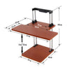 Adjustable Sit to Stand Standing Desk On Top Of Your Existing Desk SSD, 2 Shelves