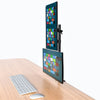 Dual LED LCD Monitor Stand up C-Clamp Desk Mount for 43