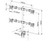Quad LCD Monitor Desk Mount, Fully Adjustable Stand Fits 4 Screens up to 27 inch, 22 lbs. Weight Capacity per Arm, Black (4MSCTB)