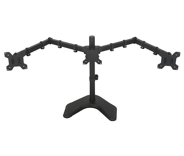 Desktop Triple LCD Monitor Three LCD Arm Monitor Mount Stand Adjustable 3 Screens Fit for 10