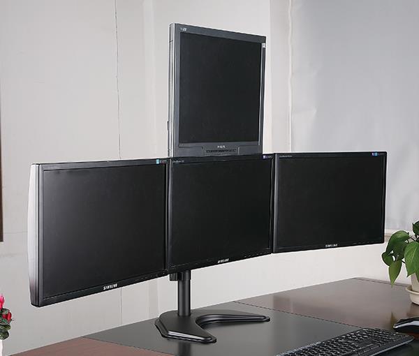 Freestanding Quad Monitor Stand 3+1 – EF004T