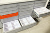 Dental side cabinet white