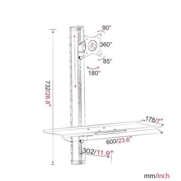 Desk Mount Workstation (LMS-C6)