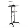 Mobile Laptop Desk Cart Height and Angle Adjustable Tilt SplitingLaptop Stand Table