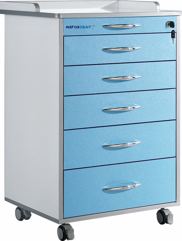 5-Drawer Waterproof Dental Cabinet Trolley