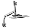 Sit Stand Workstation for Single Monitor and Keyboard - Height Adjustable Standing Desk Mount with Monitor Mount and Keyboard Tray RW-E1